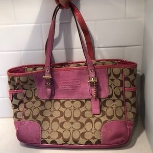 Pink Coach Handbag